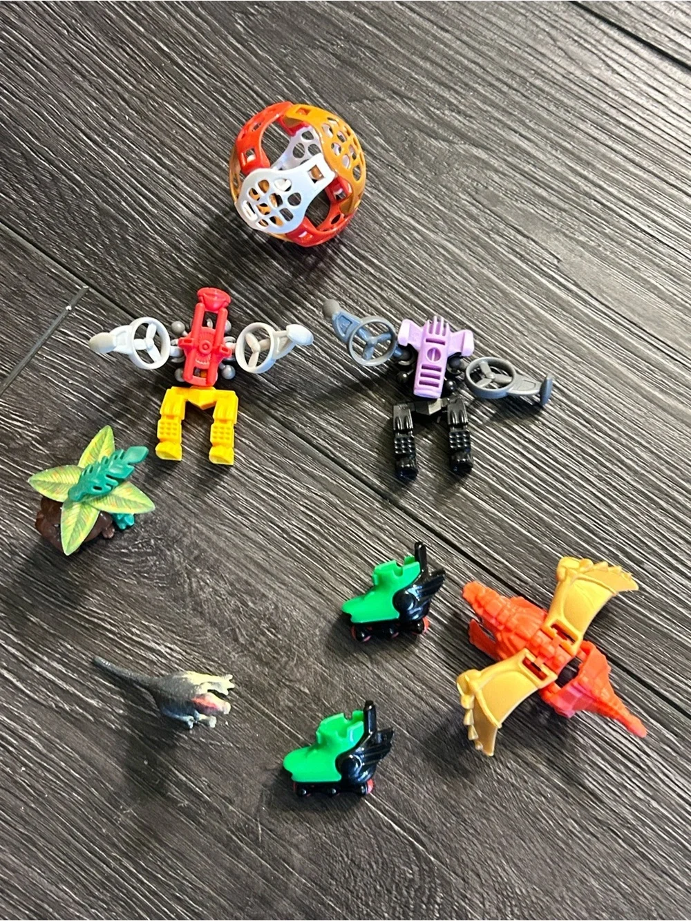 Kinder Joy Egg Suprise Toy Collection with Dragon and Skates
